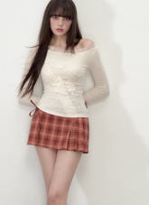 Lace splicing Tencel T-shirt female